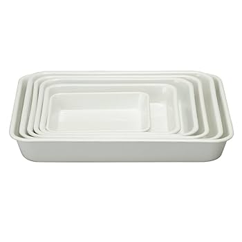 Amazon｜野田琺瑯 バット ホワイトシリーズ 21取 & レクタングル